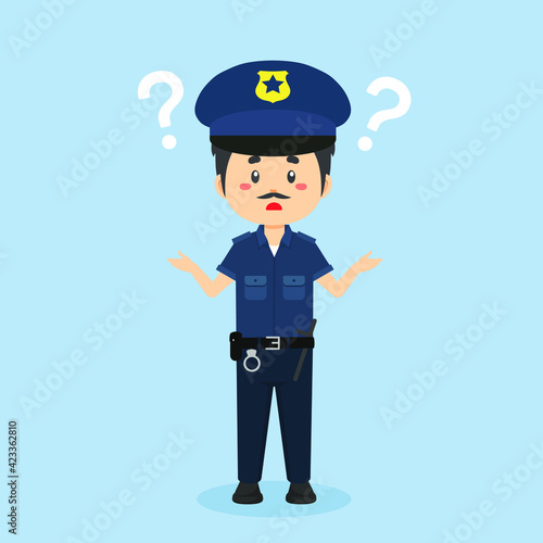 Police Confused with Question Mark