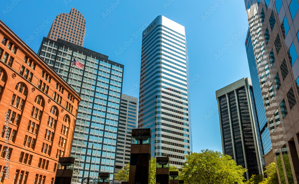 Obraz premium City skyscrapers of Denver, USA.