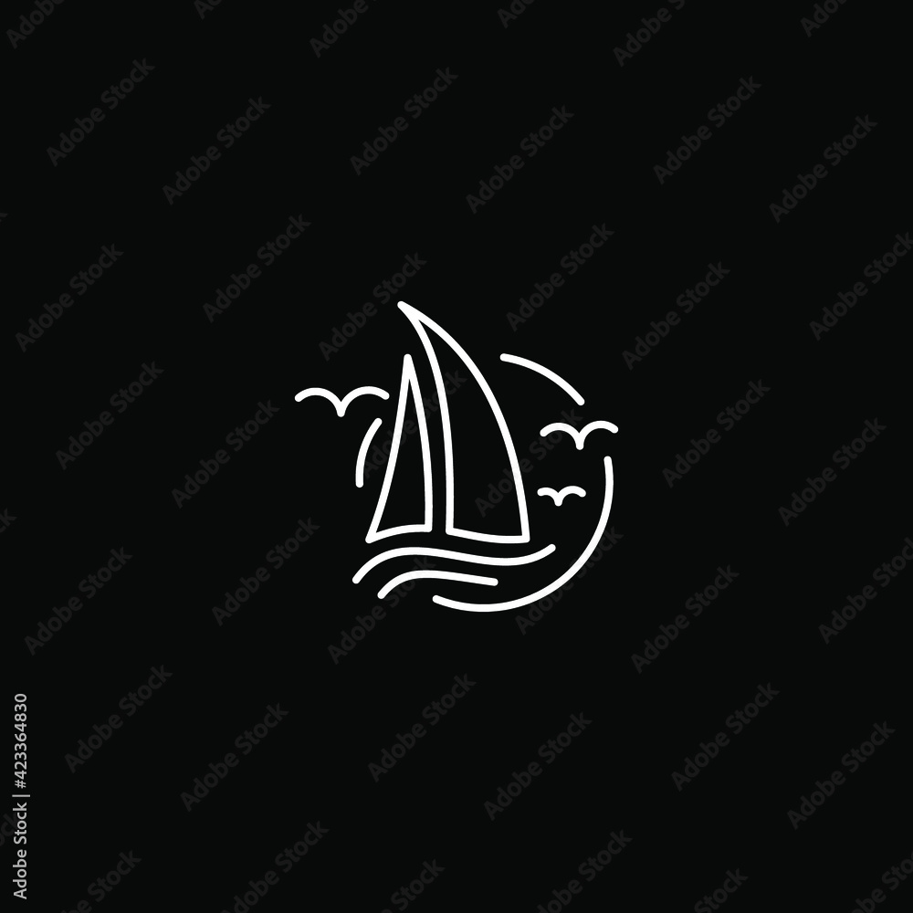 sunset outline logo sunset outline logo
