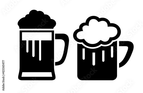 Beer cup vector icon