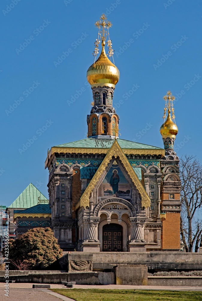 Die Russische Kapelle in Darmstadt in Hessen, Deutschland 