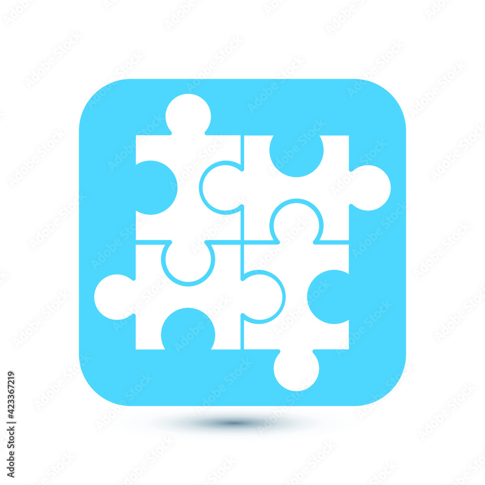 Puzzle piece icon vector. Eps10 vector illustration. Puzzle piece icon vector. Eps10 vector illustration.