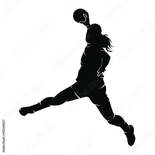 Silhouette Handball femme