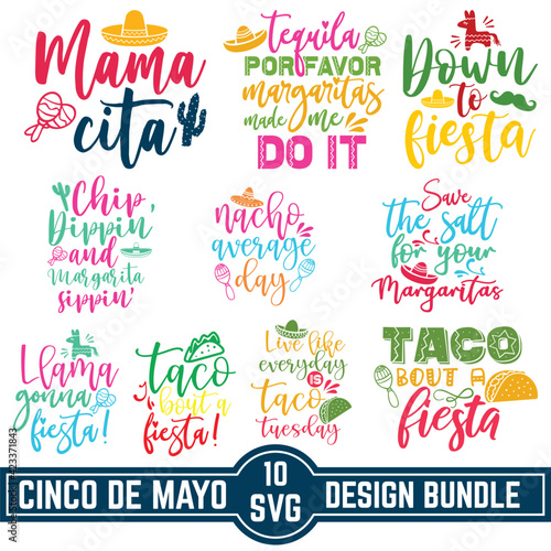 Cinco de Mayo, Mexican holiday, greeting card, poster and banner Cinco de Mayo handwriting lettering, May 5, federal holiday in Mexico, Calligraphy graphic design typography element, Hand written vect