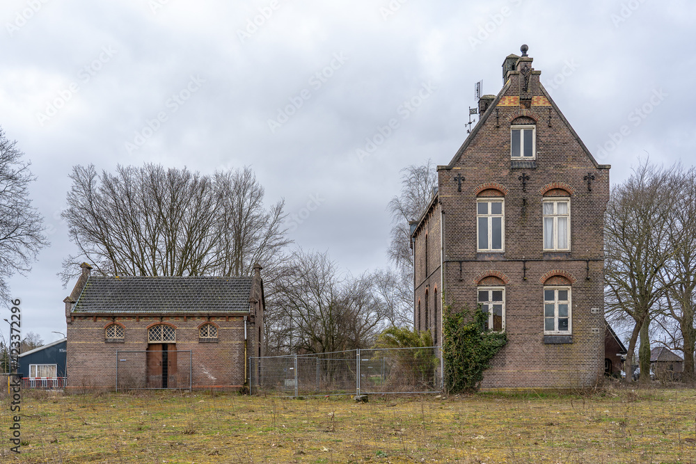 Obraz premium Old station building in Woudenberg, Netherlands