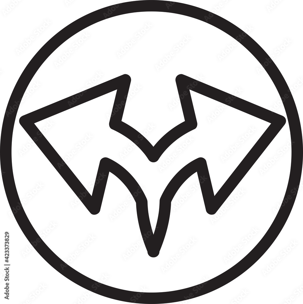 Arrow icon sign