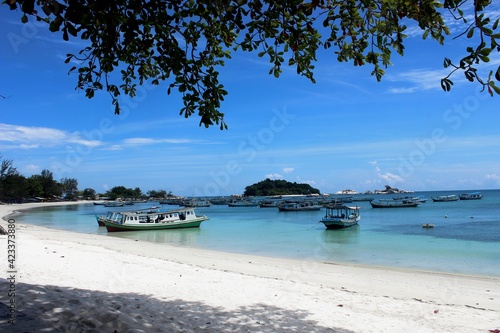 many boats that lean on the beautiful shore