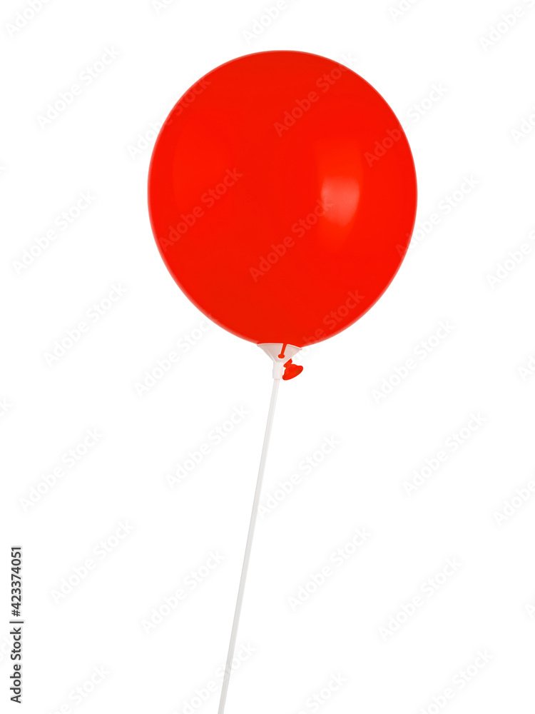 colored balloons on sticks, isolate on a white background colored balloons on sticks, isolate on a white background