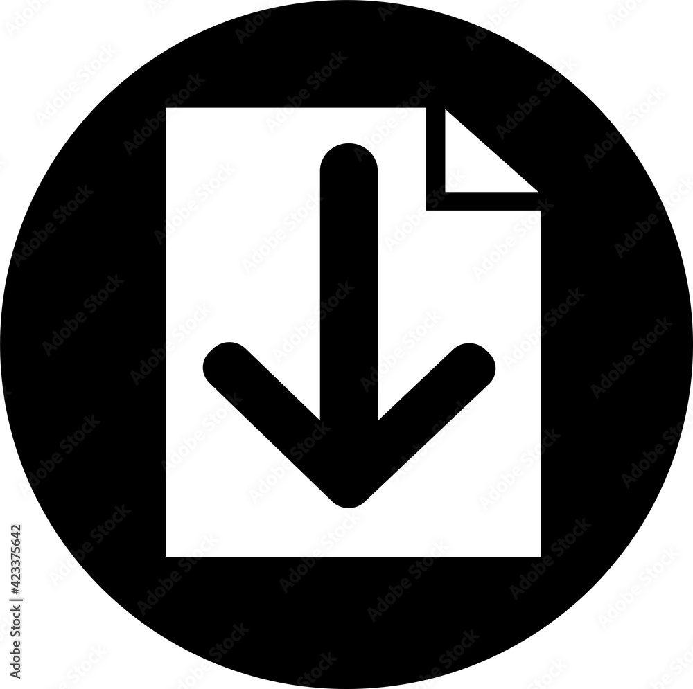 Download icon sign design