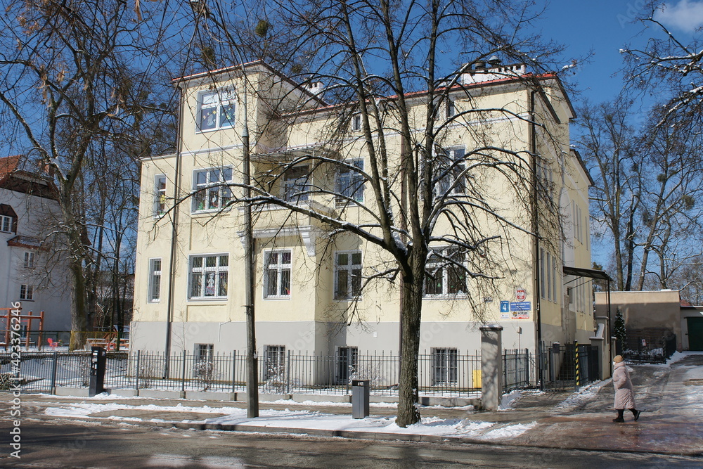 Naklejka premium Olsztyn. Ulica Kopernika. Polska - Mazury - Warmia.