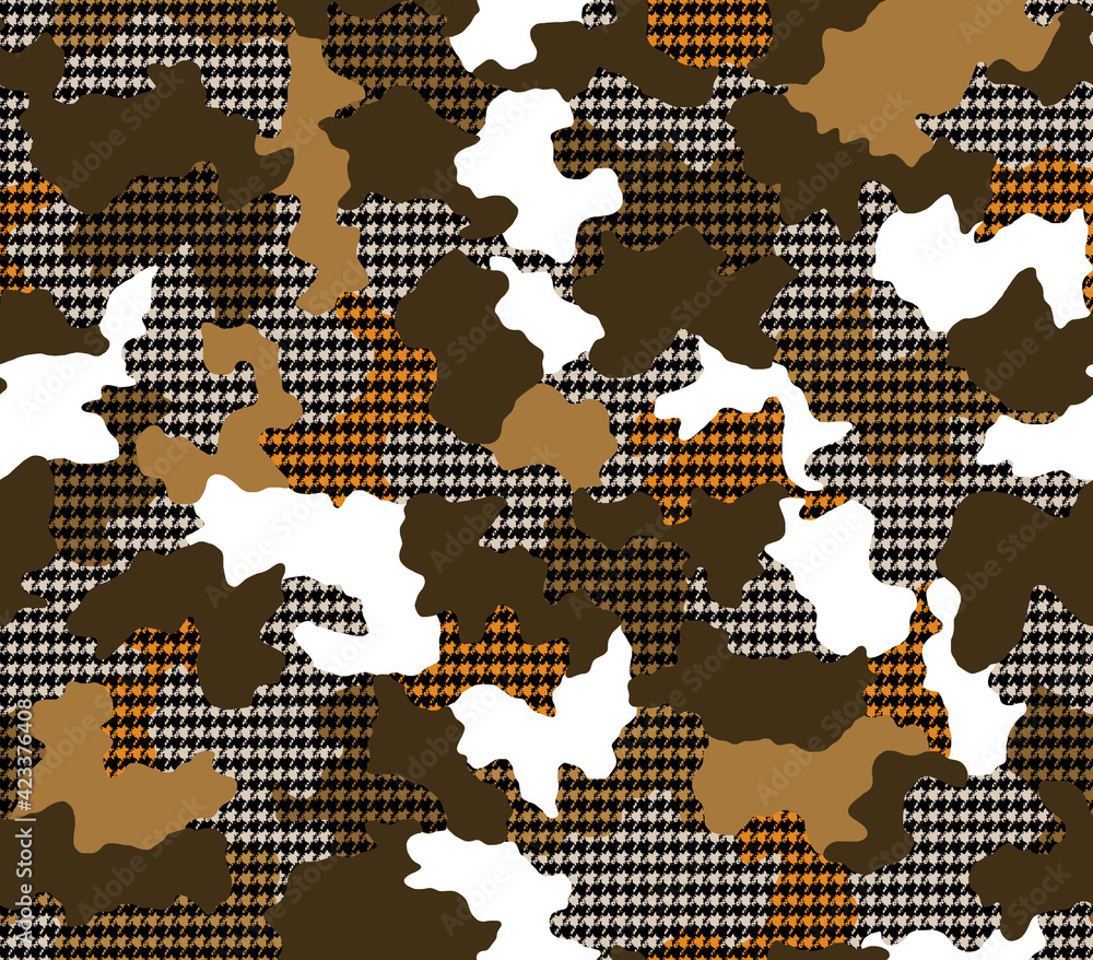 Fototapeta premium Seamless camouflage pattern, modern camouflage print.