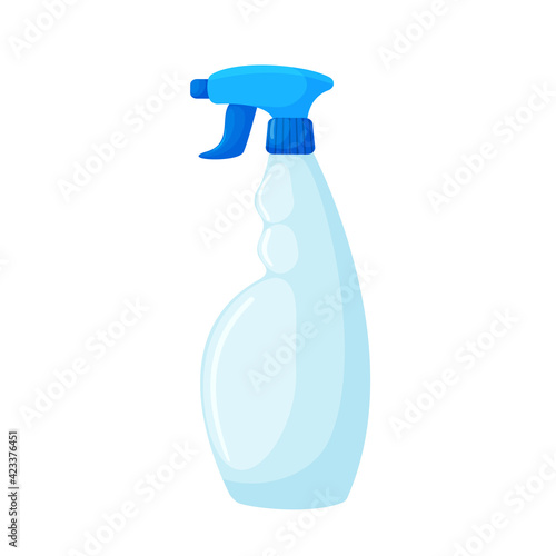 Spray in cartoon style. Detergent vector illustration. Isolated on a white background. Cleaning products
