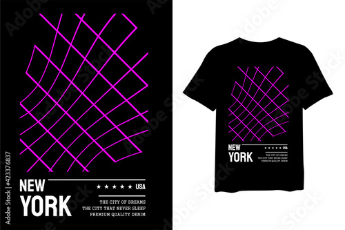 New York Future design style, stylish t-shirt and apparel trendy design and with typography lettering, print, vector illustration design.