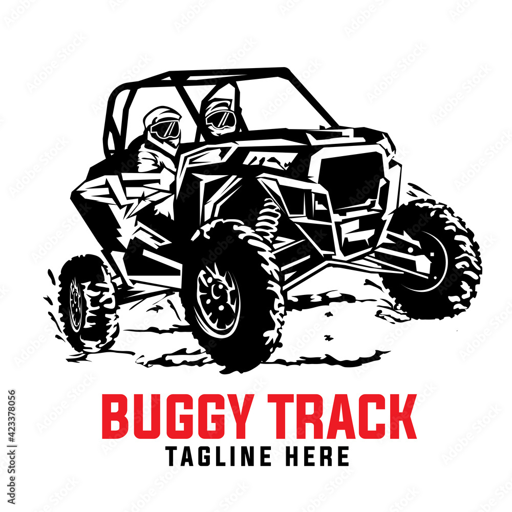 ATV Buggy car adventure vector illustration, perfect for t shirt design and Buggy Rental logo ATV Buggy car adventure vector illustration, perfect for t shirt design and Buggy Rental logo