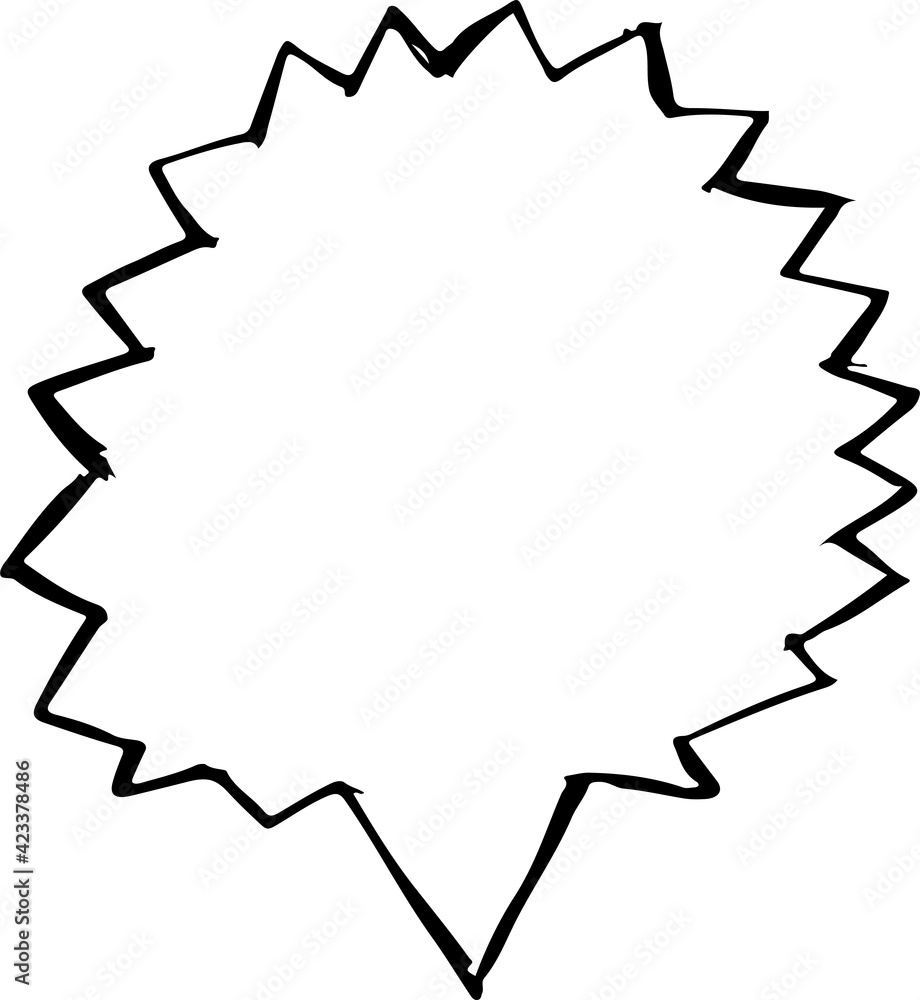 Speech Bubble hand drawn icon Speech Bubble hand drawn icon