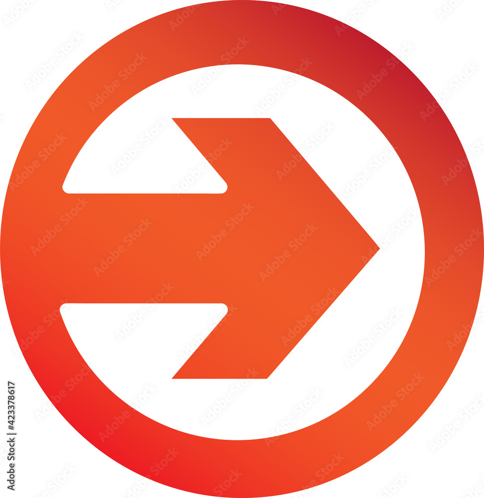 Arrow icon sign Arrow icon sign