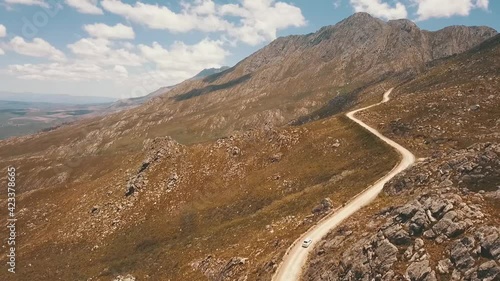 drone shot of Swartberg pass