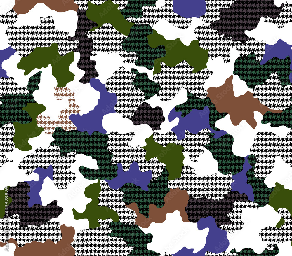 Fototapeta premium Seamless camouflage pattern, modern camouflage print.
