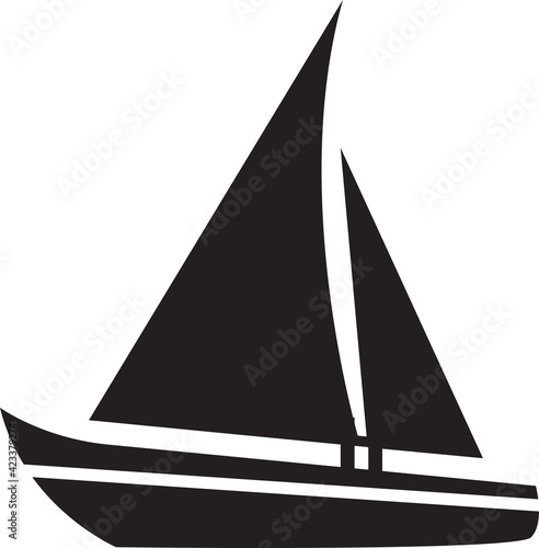 Fototapeta Naklejka Na Ścianę i Meble -  Sailing boat icon