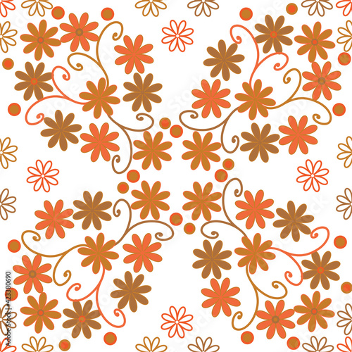 Seamless Pattern Flowers 