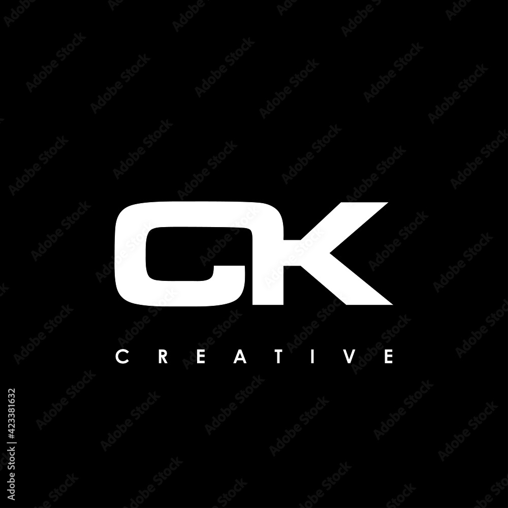 CK Letter Initial Logo Design Template Vector Illustration CK Letter Initial Logo Design Template Vector Illustration