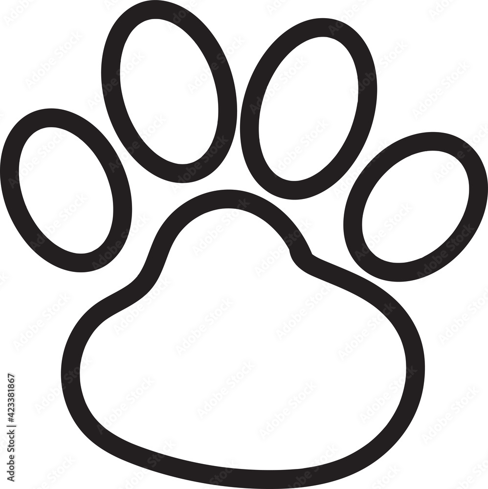 animal footprint icon animal footprint icon