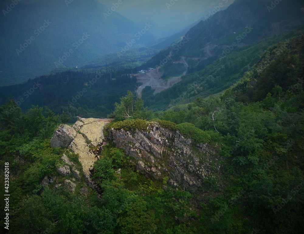 Naklejka premium view from the mountain