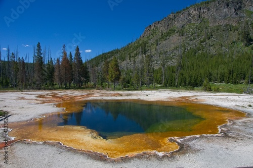 Yellowstone National Park in Wyoming USA