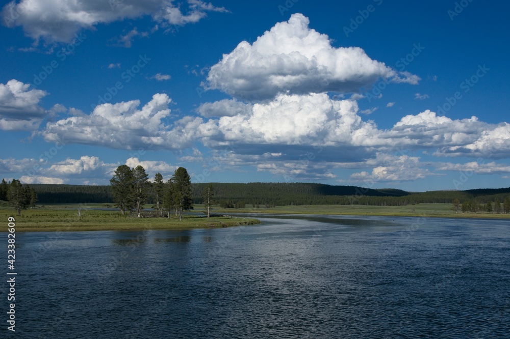 Yellowstone National Park in Wyoming USA Yellowstone National Park in Wyoming USA