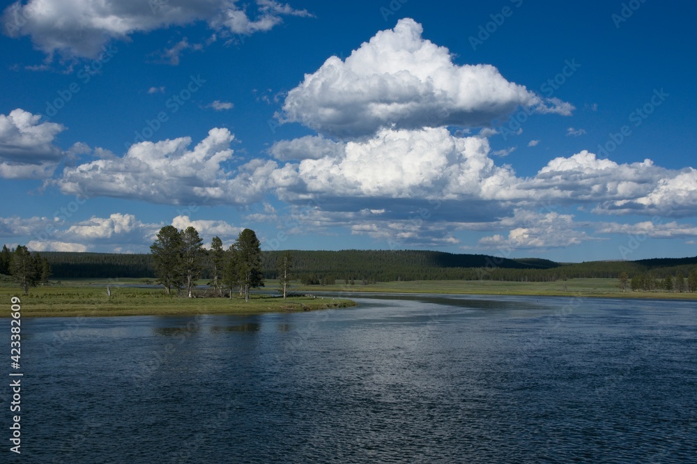 Yellowstone National Park in Wyoming USA