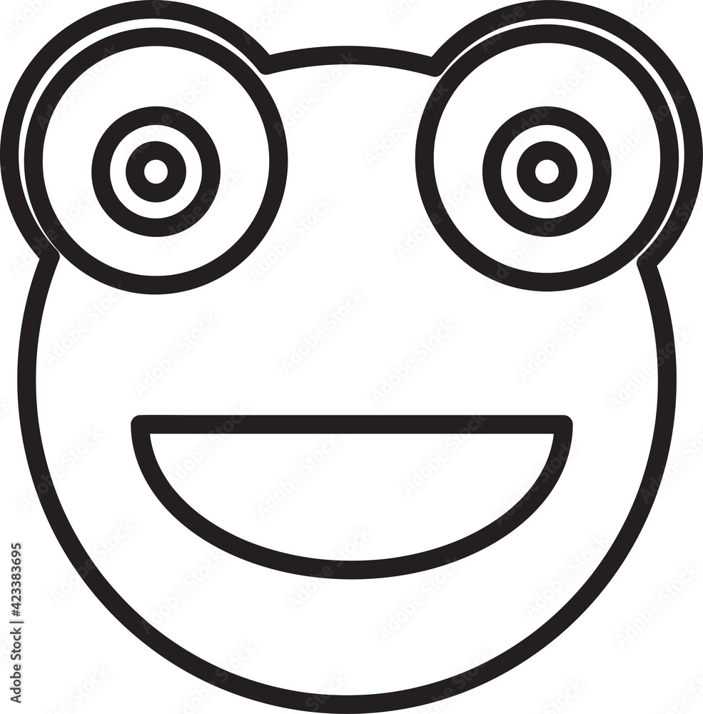 Frog emotion Icon sign