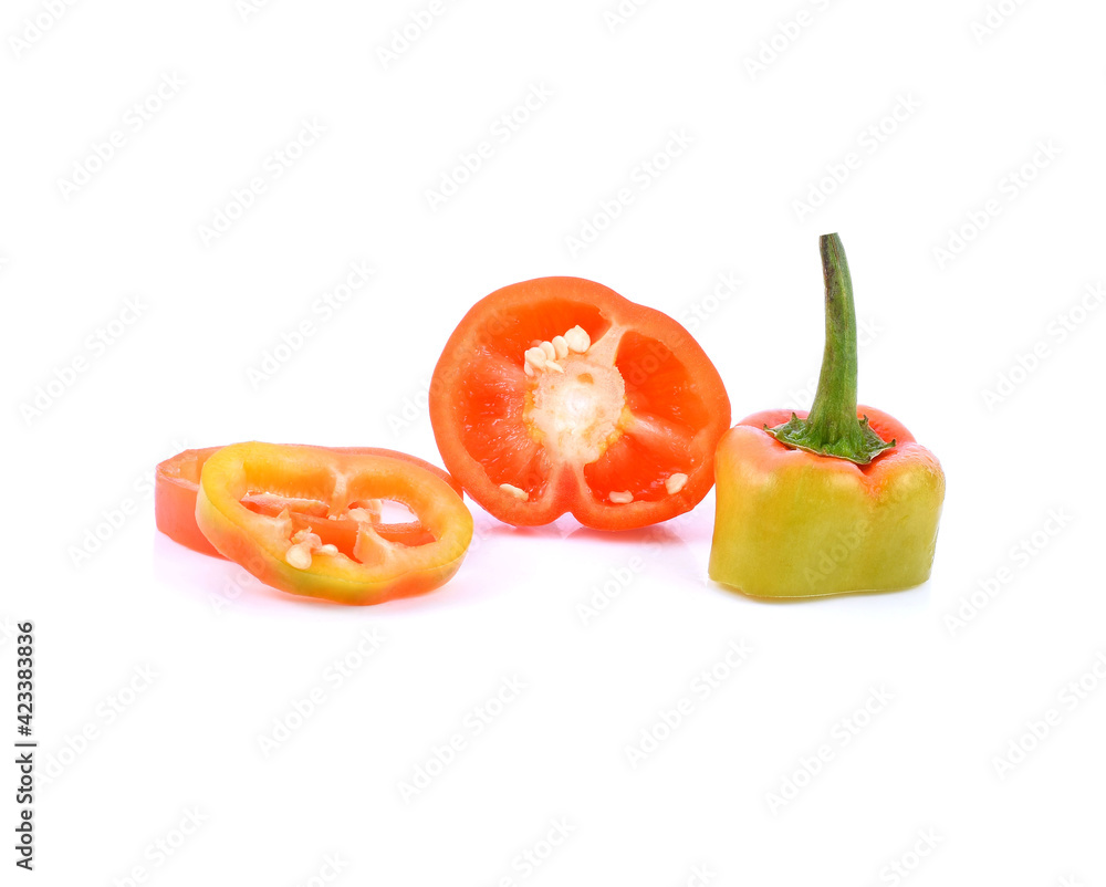 Bell pepper isolated on white background Bell pepper isolated on white background