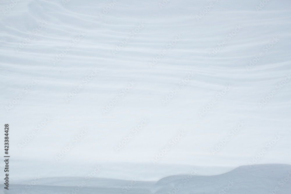 Patterns on the snow. Texture. background. snow - background with empty space for text