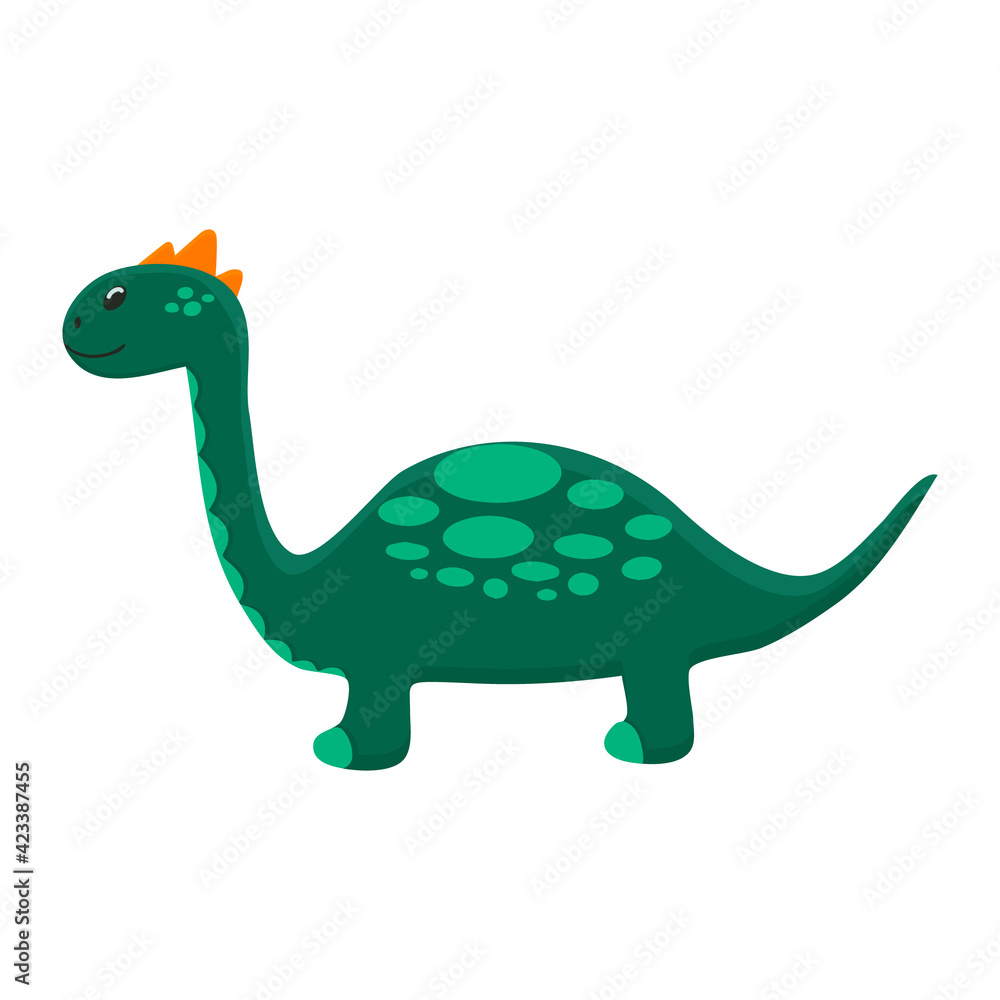 Fototapeta premium Dinosaur baby jurassic hand-drawn illustration