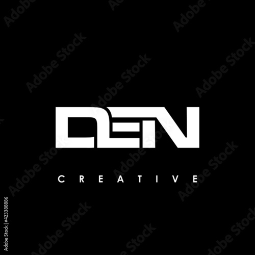 DEN Letter Initial Logo Design Template Vector Illustration