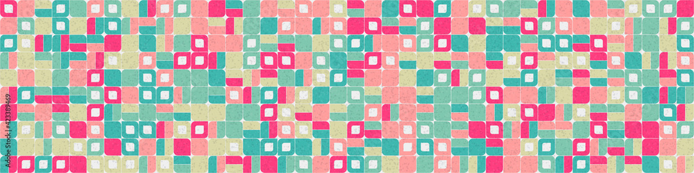 Fototapeta premium Abstract Geometric Pattern generative computational art illustration