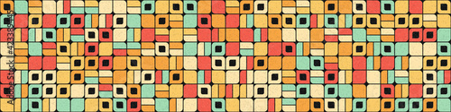 Abstract Geometric Pattern generative computational art illustration