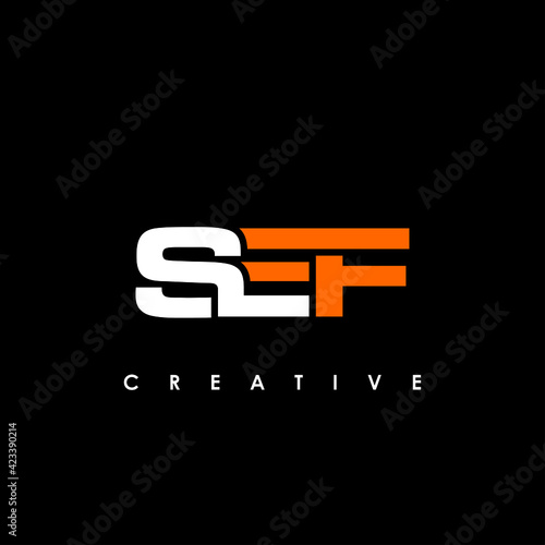 SEF Letter Initial Logo Design Template Vector Illustration photo
