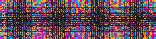 Abstract Geometric Pattern generative computational art illustration