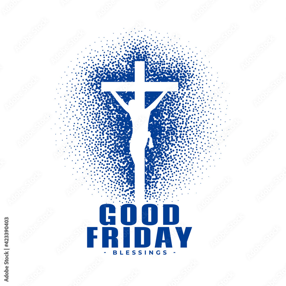 good friday background in particle style good friday background in particle style