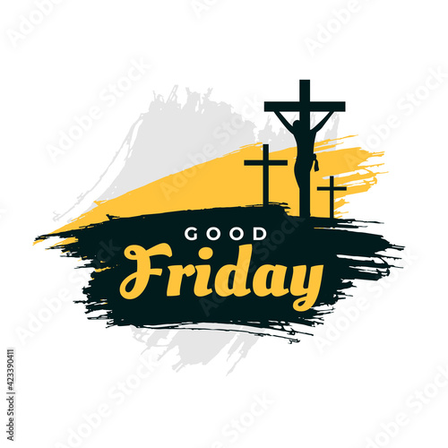 good friday wishes card with jesus crucifixion cross