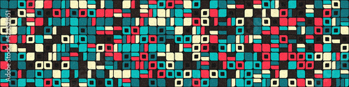 Abstract Geometric Pattern generative computational art illustration