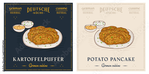 Kartoffelpuffer german Potato pancakes draniki