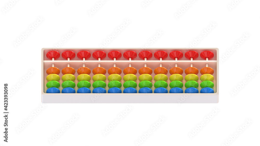 Naklejka premium сolored abacus