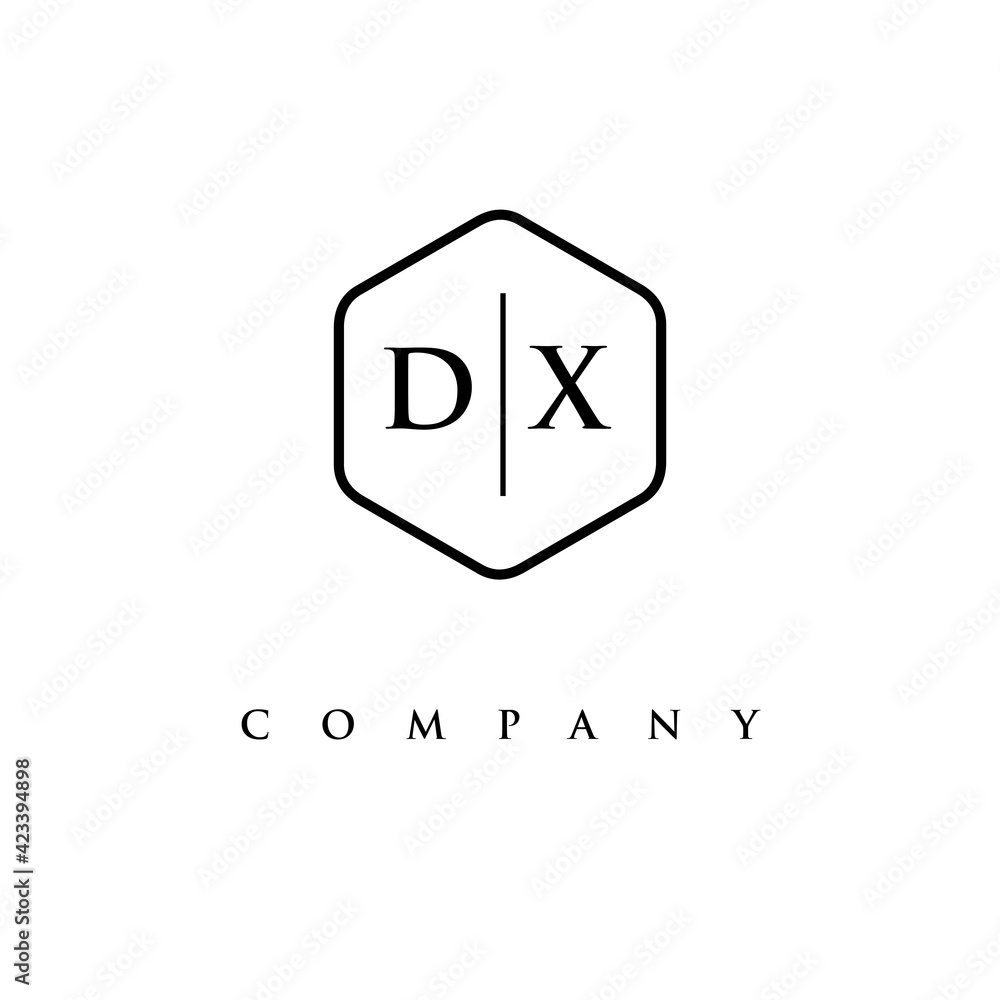 initial DX logo design vector initial DX logo design vector