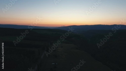 sunrise night sun canyon mountains nature