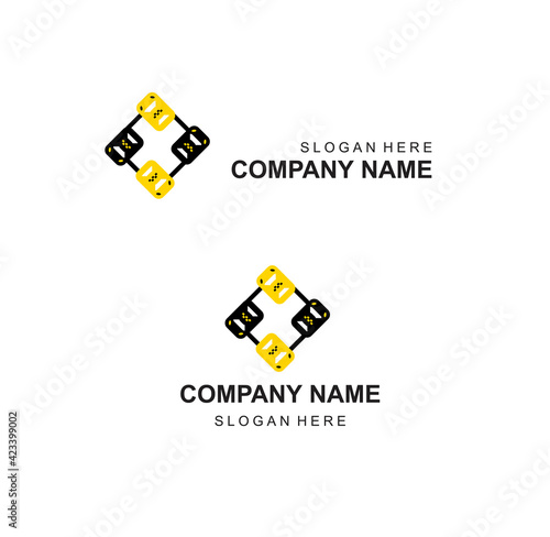 Logo for a taxi company