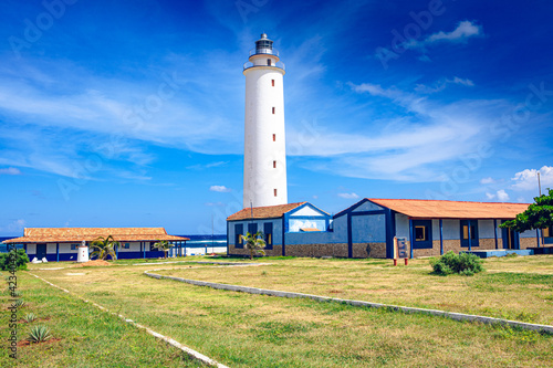 Canvas Print Lighthouse Faro de Punta de Maisí, the easternmost point of Cuba