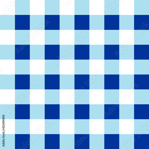 Blue and white table cloth 