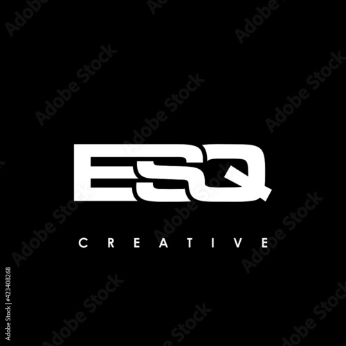 ESQ Letter Initial Logo Design Template Vector Illustration photo